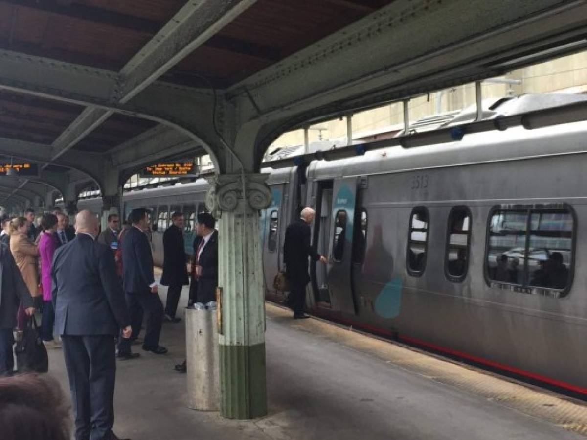 Humildad: Joe Biden, tras toma de poder de Trump, regresa a su casa en tren estatal