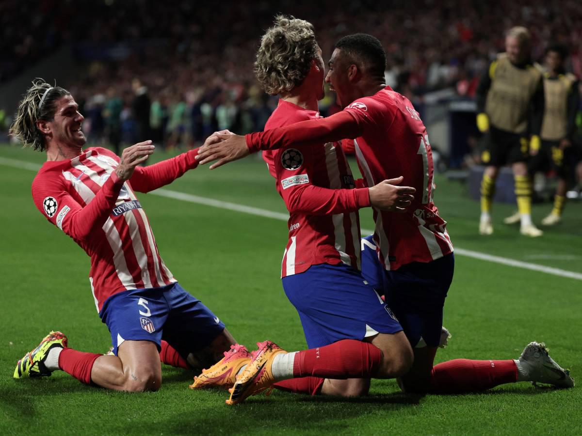 Atlético de Madrid no falla y derrota al Dortmund en Champions League