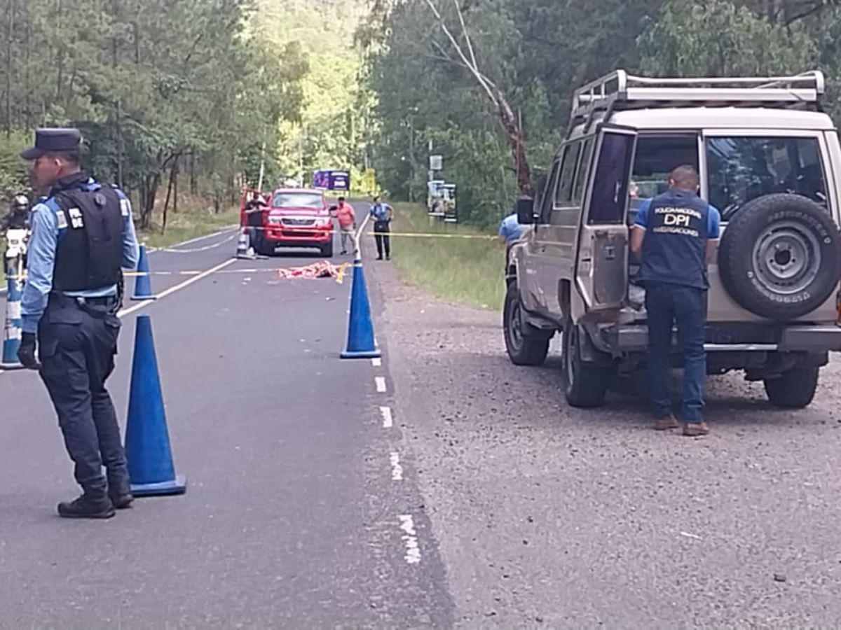 Hombre pierde la vida tras ser atropellado en la carretera a Valle de Ángeles