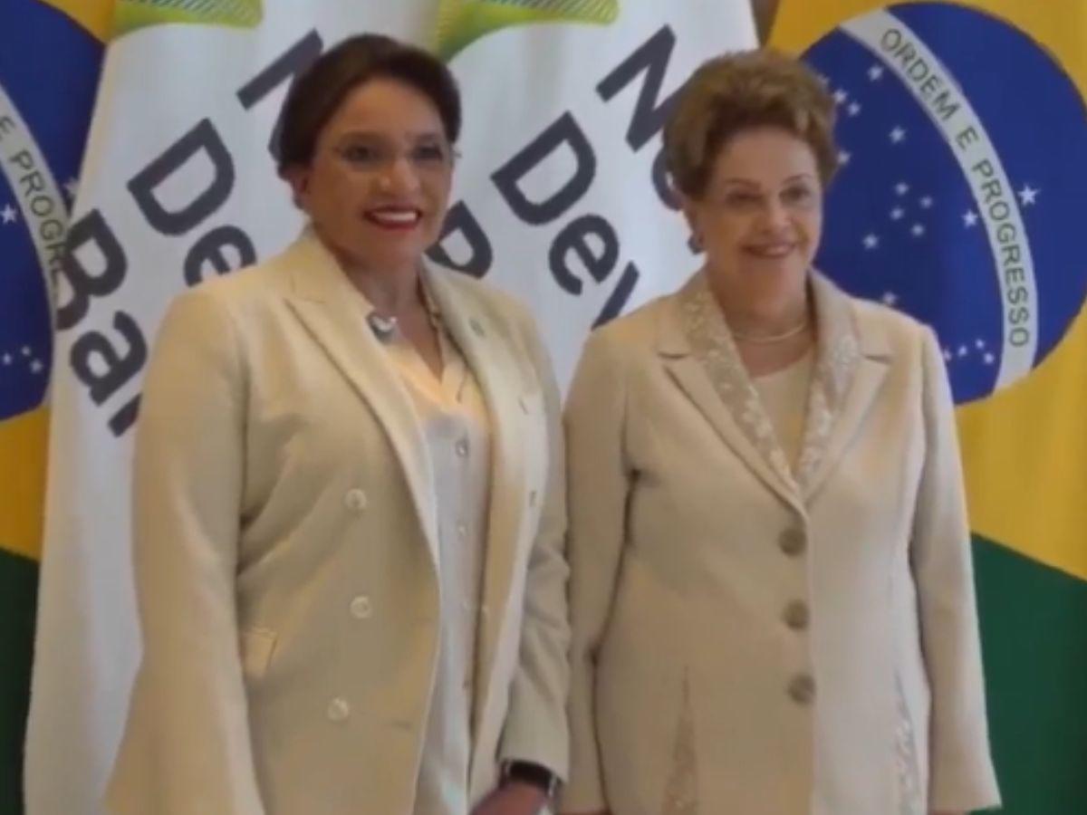 Presidenta Xiomara Castro se reúne con Dilma Rousseff, presidenta del Banco de Desarrollo del BRICS