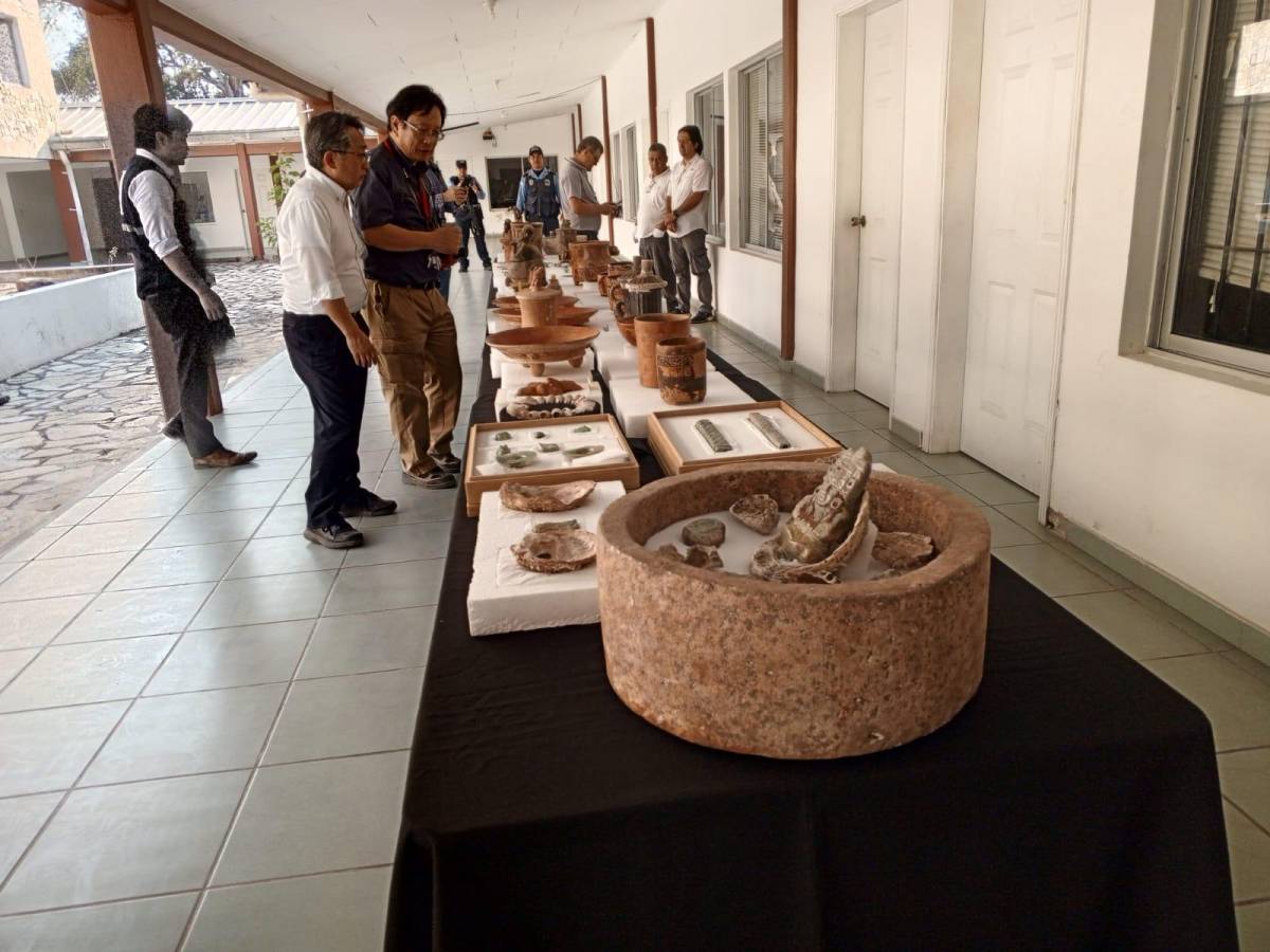 En el Centro de Investigación del IHAH se encuentran las piezas arqueológicas que han sido descubiertas con el apoyo del gobierno de Japón.