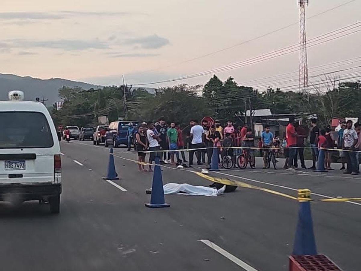 Motociclista pierde la vida tras impactar con camión en Pimienta, Cortés