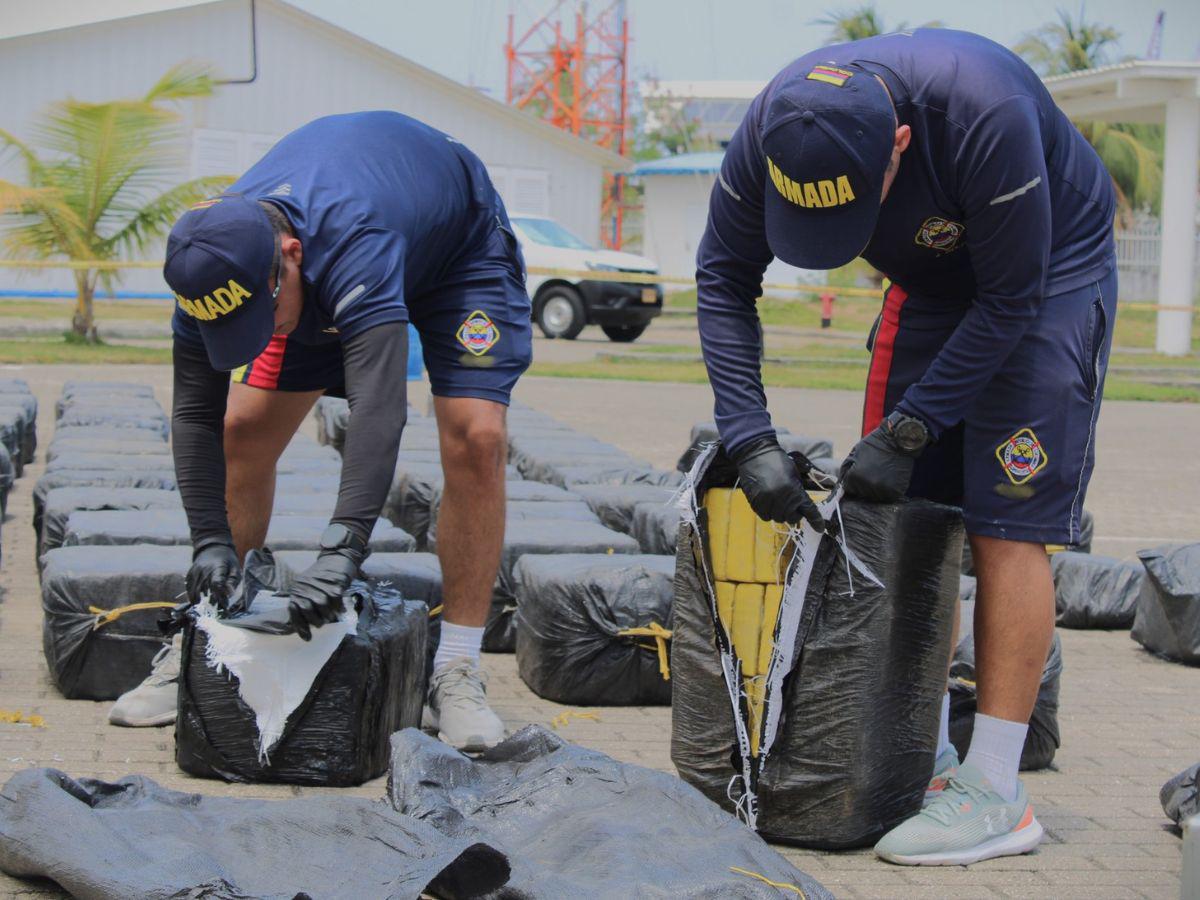 Capturan a hondureño en embarcación con 3.3 toneladas de cocaína en Colombia