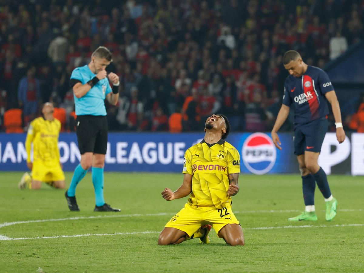 Borussia Dortmund da el batacazo y elimina al PSG de Mbappé en la UEFA Champions League