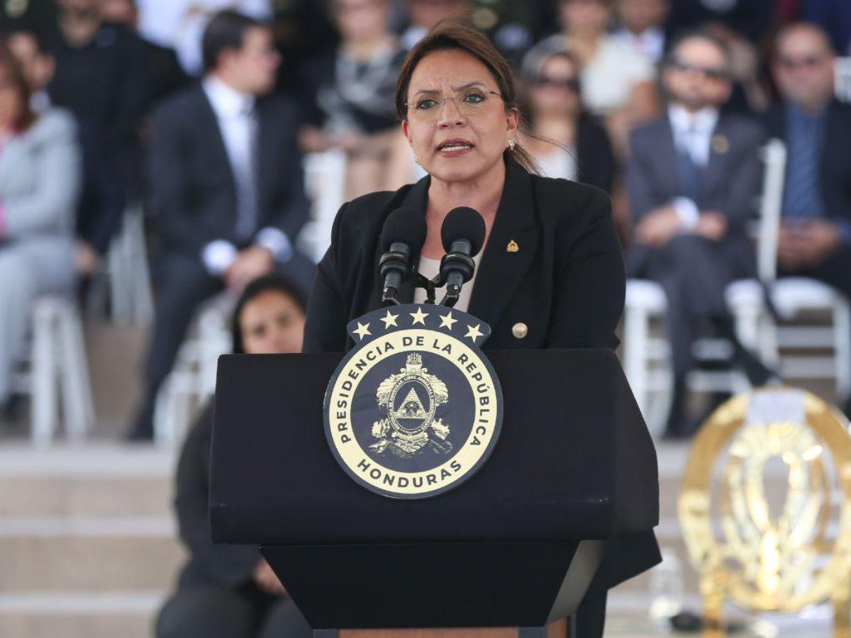 Xiomara Castro pide actuar contra los que traficaron con droga en Honduras