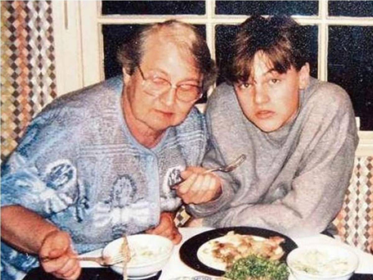 Leonardo DiCaprio y su abuela Helena Indenbirken.