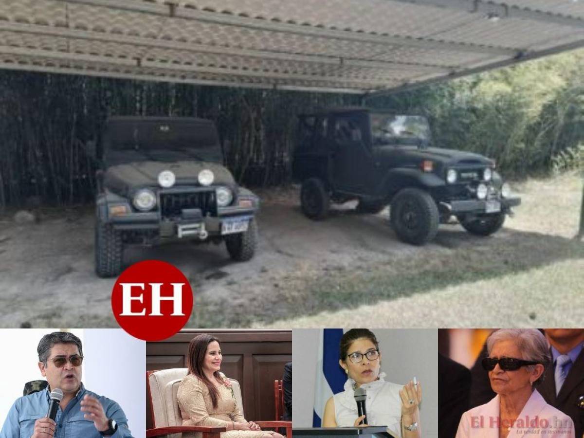 Registrados a nombre de Ana García, Hilda Hernández y hasta su mamá: Los vehículos asegurados a JOH