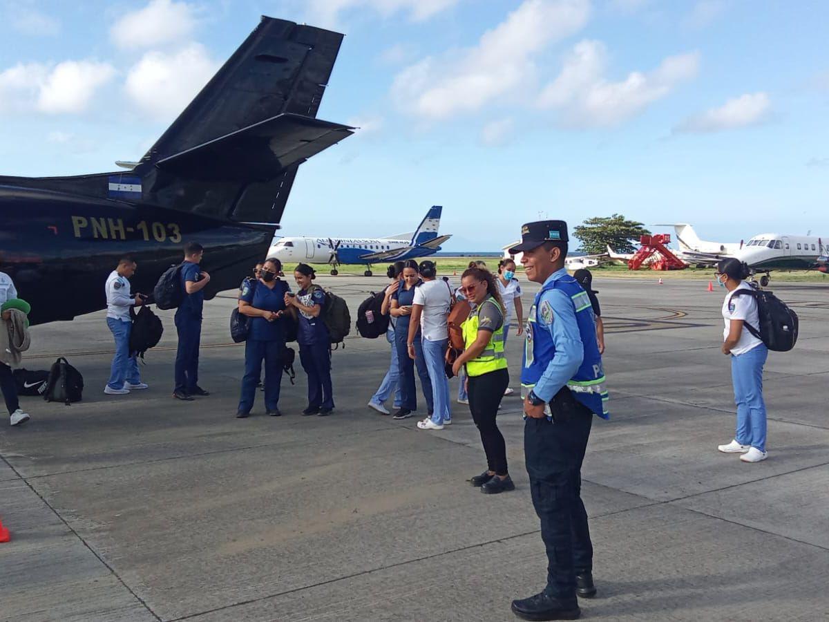 Aviones y buques listos para trasladar pacientes desde Roatán
