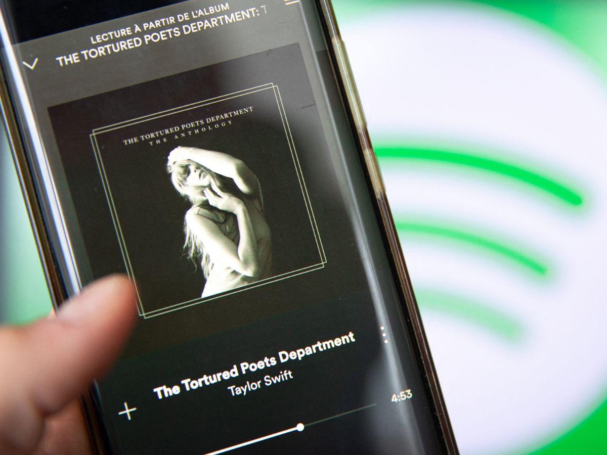 Tortured Poets Department, de Taylor Swift, bate nuevo récord en Spotify