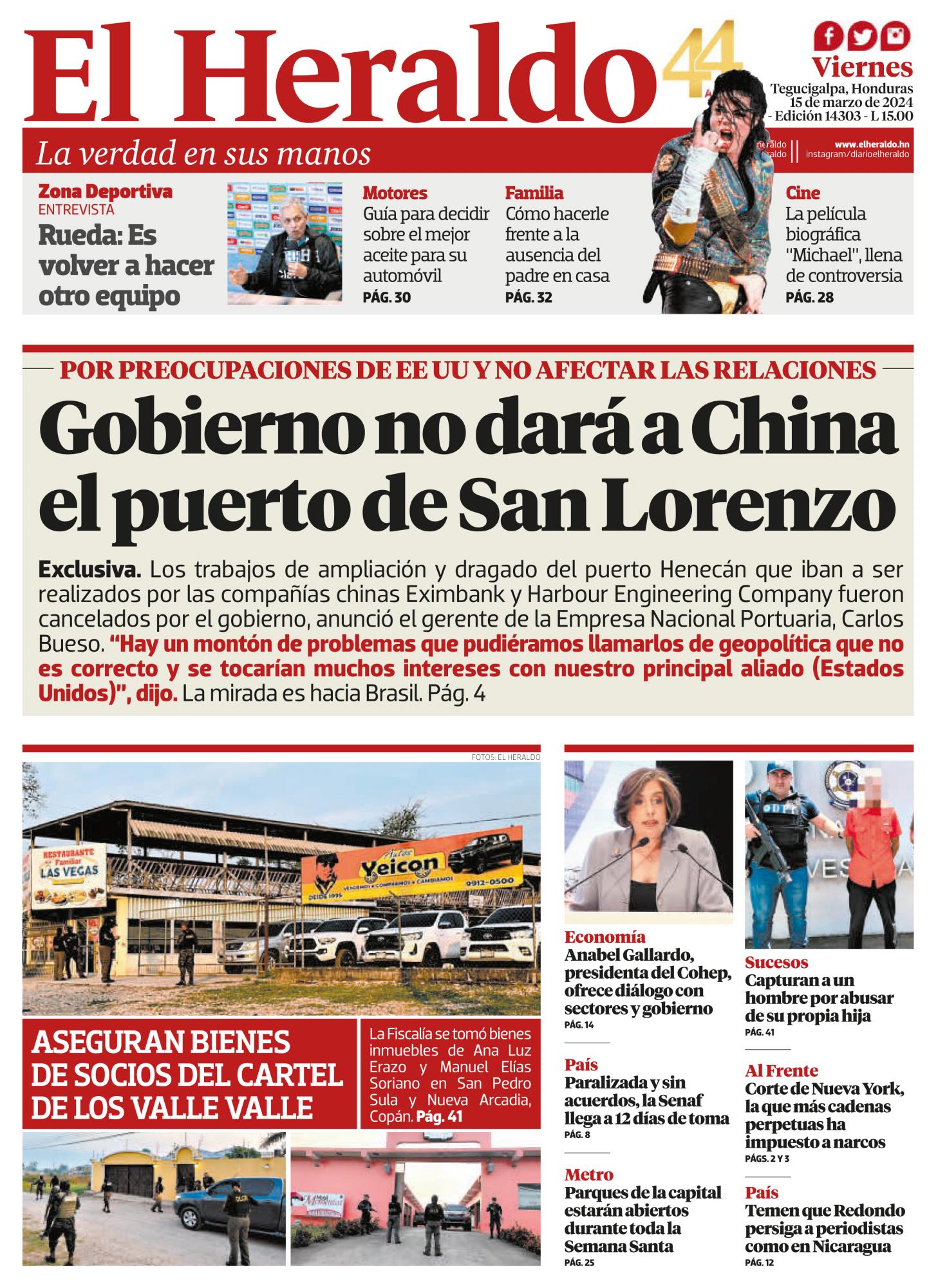 Gobierno no dará a China el puerto de San Lorenzo