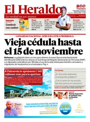 Vieja cédula hasta el 15 de noviembre