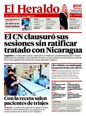 El CN clausuró sus sesiones sin ratificar tratado con Nicaragua
