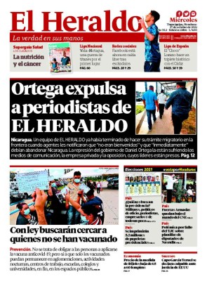 Ortega expulsa a periodistas de EL HERALDO