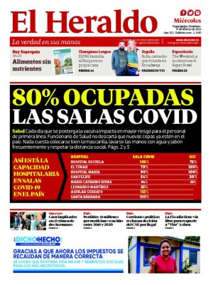 80 por ciento ocupadas las salas covid-19