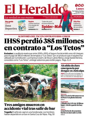 IHSS perdió 385 millones en contrato a 'Los Tetos'