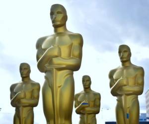 (FILES) In this file photo taken on February 22, 2017 Oscar statues stand at a Hollywood back lot.With the Oscars just days away, industry figures have tried to strike a reflective, humble tone in light of a glut of recent controversies that have dogged Hollywood. From the #OscarsSoWhite row of 2016 to the Weinstein sexual misconduct scandal currently engulfing the business, the Academy of Motion Picture Arts and Sciences is acutely aware of the need to project a more wholesome image. / AFP PHOTO / FREDERIC J. BROWN / TO GO WITH AFP STORY by Frankie TAGGART, 'Oscars forge new credibility in the furnace of scandal'
