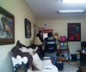 La Fiscalía realizó allanamientos en las oficinas de la OABI en San Pedro Sula.