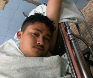 Antoni Misael Lemus Aguilar fue llevado al hospital tras salir herido en el enfrentamiento con la policía.