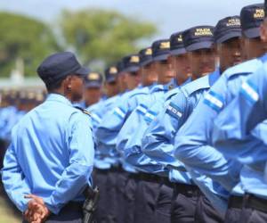 Al grupo de agentes se les analizó sus hojas de vida y expediente (Foto: El Heraldo Honduras/ Noticias de Honduras)