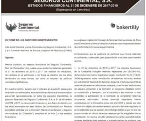 Estados Financieros Seguros Continental