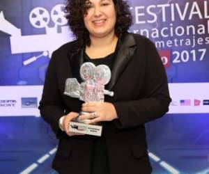 La cineasta en la gala del VI Festival de Cortometrajes EL HERALDO.