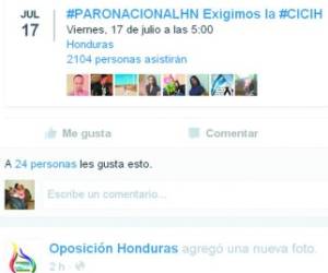 En las redes sociales se hace el llamado al paro nacional.