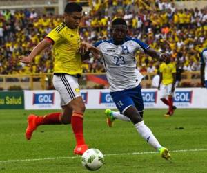 El conjunto cafetero derrotó de local a la Sub 23 de Honduras previo a los Juegos Olímpicos de Rio 2016, foto: AFP.