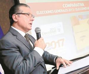 El presidente del TSE explica las cifras del proceso electoral.