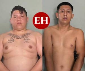 Alias 'El Fatboy' y 'Juancito' tras la captura. Fotos: Cortesía