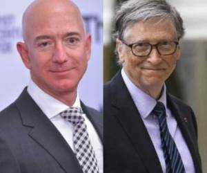 Jeff Bezos y Bill Gates encabezan la lista de Forbes. Foto: AFP