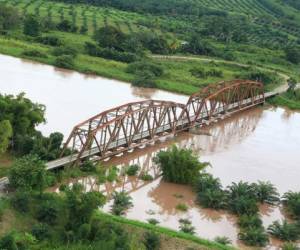 Potrerillos, Pimienta y San Manuel en Cortés, El Progreso y El Negrito en Yoro, bajo alerta verde por lluvias. (Foto: Copeco).