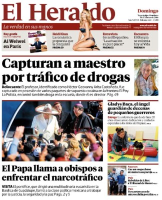 Capturan a maestro por tráfico de drogas