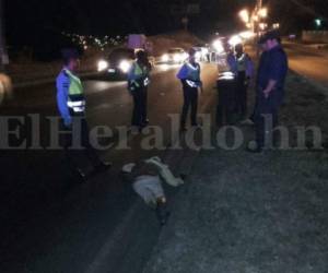 El atropellamiento sucedió en cercanías de Lomas de Toncontín (Foto: El Heraldo Honduras/ Noticias de Honduras)