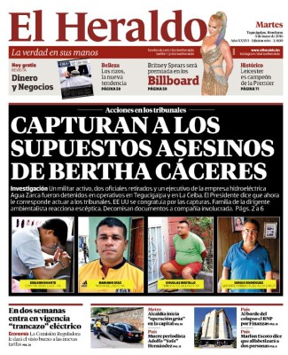 Capturan a los supuestos asesinos de Bertha Cáceres