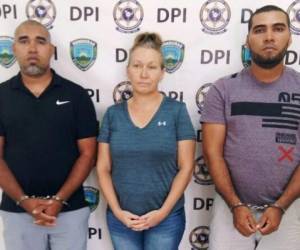 Las personas detenidas son Anita Kathryn Sende (47), además a René Joaquín Flores Puerto (31) y Carlos Fernando Flores Puerto (33). (Foto: ATIC/ El Heraldo Honduras/ Noticias Honduras hoy)