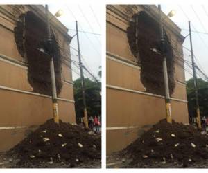 Los daños en el edificion de la ENBA son considerables y se debe tener un estado de alarma debido a que cientos de estudiantes van a clases allí cada día. Fotos cortesía de Adrián Guerra.