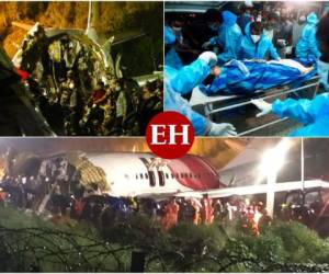 Un avión de la compañía privada Air India Express, con 191 personas a bordo, se accidentó en Kerala y dejó al menos 16 personas muertas y 123 heridos, informó la policía. Estas son las impactantes imágenes de la tragedia. Fotos AFP