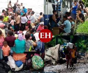 Honduras aún no se recupera del devastador paso del huracán Eta, cuando en las próximas horas ingresará un nuevo fenómeno natural- Iota- que provocará graves daños a los lugares que fueron afectados con el ciclón anterior. Fotos: AFP/Twitter