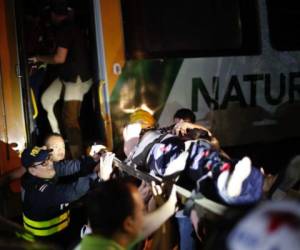 En ambos trenes viajaban al menos 400 personas. Foto: JOSÉ CORDERO/La Nación Costa Rica