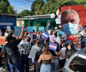 Varios amigos y familiares de Vallecillo realizaron una protesta exigiendo que se haga justicia.