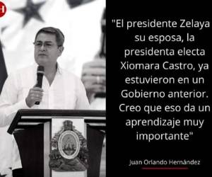 El presidente de Honduras, Juan Orlando Hernández, concedió una entrevista exclusiva a EL PAÍS en donde abordó temáticas sobre sus supuestos vínculos con el narcotráfico, qué hará al dejar el poder, cómo vislumbra el país ahora que Xiomara Castro tomará las riendas, entre otros temas. Aquí sus 15 frases más destacadas.