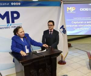 En una sorpresiva conferencia de prensa, Consuelo Porras hizo la petición. Foto Ministerio Público de Gutemala