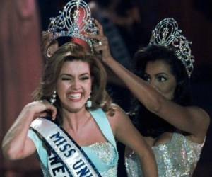 La venezolana Alicia Machado fue coronada Miss Universo en 1996. Foto: AP