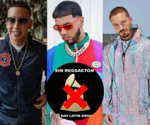 Varios representantes del género reguetón reaccionaron ante la desición de los Grammys latinos de dejar solo una pequeña participación de su estilo musical. Fotos Instagram.