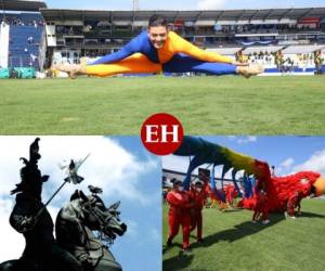 En la celebración del Bicentenario de Independencia de Honduras varias fueron las curiosidades que se notaron en el desarrollo de las actividades cívicas en el Estadio Nacional de Tegucigalpa. Fotos: EL HERALDO.