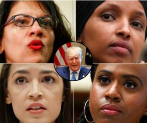 Donald Trump escribió en su cuenta de Twitter varios comentarios sobre las congresistas Rashida Tlaib, Ilhan Omar, Alexandria Ocasio-Cortez y Ayanna Pressley. Foto: Agencia AP