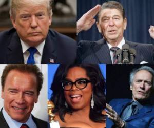 Trump y Reagan han llegado poder después de ser celebridades a ellos le siguen, Arnold Schwarzenegger y Clint Eastwood como gobernadores y alcaldes. Foto: AFP