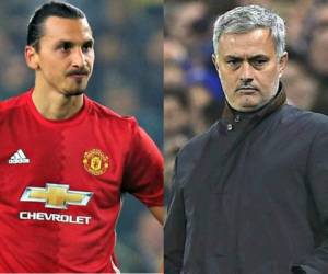 Zlatan Ibrahimovic junto al portugués Jose Mourinho. (Fotos: Agencias/AP/AFP)