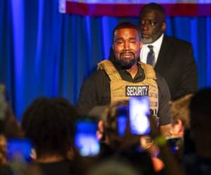 Kanye West habló por primera vez del aborto en su primer acto de campaña el domingo 19 de julio de 2020 en North Charleston, Caronila del Sur. Foto: AP
