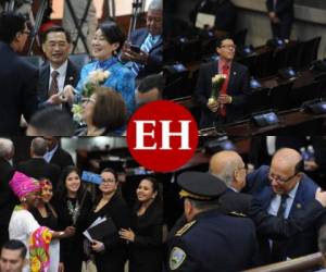 Los invitados especiales, varios diputados, ministros y otras personalidades del país llegaron puntuales a la cita para la instalación de la tercera legislatura en el Congreso Nacional de Honduras. Fotos: Marvin Salgado/EL HERALDO.